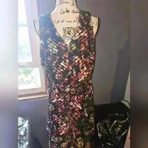 Mossimo Womans Sleeveless Multicolored Dress Size XXL